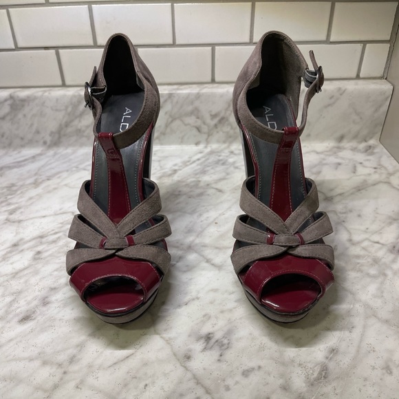 Vintage 2012 Aldo patten leather retro heels, size 37, nearly perfect condition - Picture 2 of 6